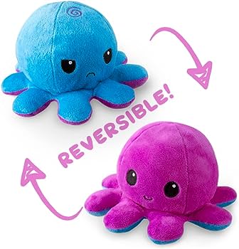 Reversible Plush - Octopus Purple/Blue