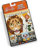 Melissa and Doug Make-a-Face Safari Reusable Sticker Pad