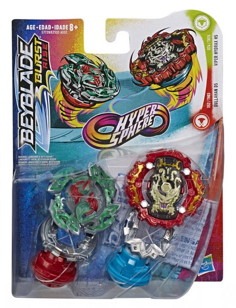 Beyblade Hyper Sphere Dullahan D5 and Viper Hydrax H5 Duel pack