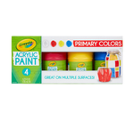 Crayola Acrylic Paint - Primary Colours
