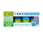 Crayola Acrylic Paint - Ocean Colours