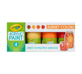 Crayola Acrylic Paint - Sunset Colours