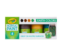 Crayola Acrylic Paint - Earth Colours