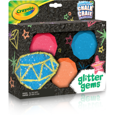Crayola Washable Sidewalk Chalk - Glitter Gems